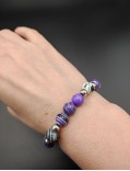 Bracelet  Agate purple