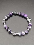 Bracelet  Agate purple